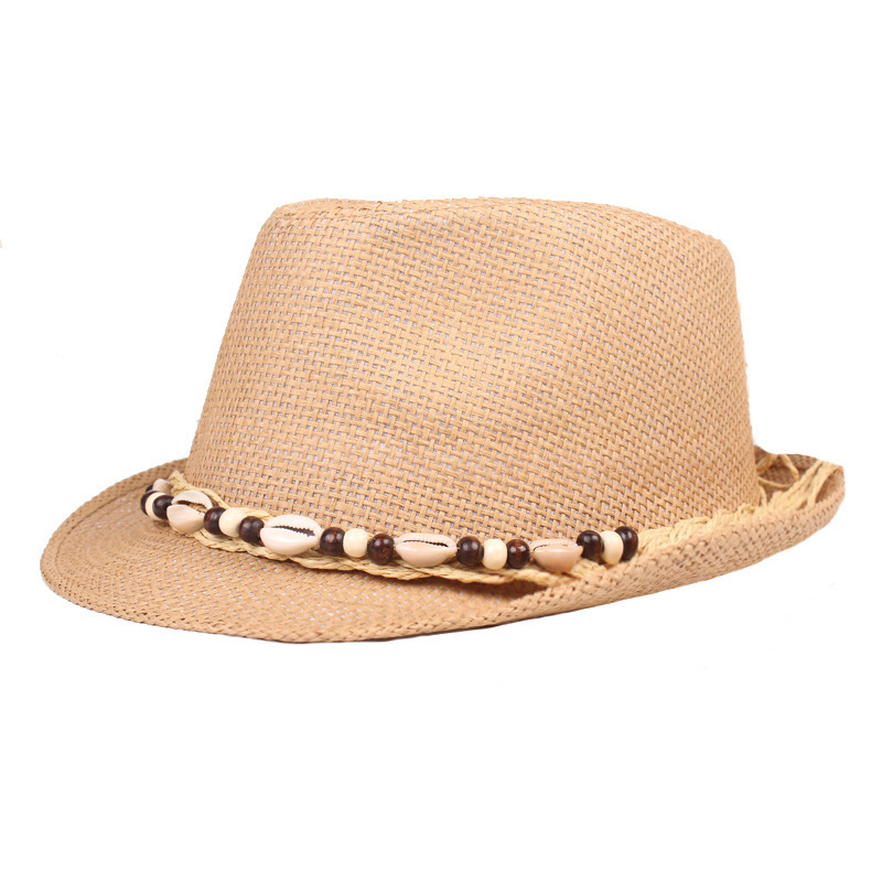 Машки школка плажа Sun Straw Trilby Шапка